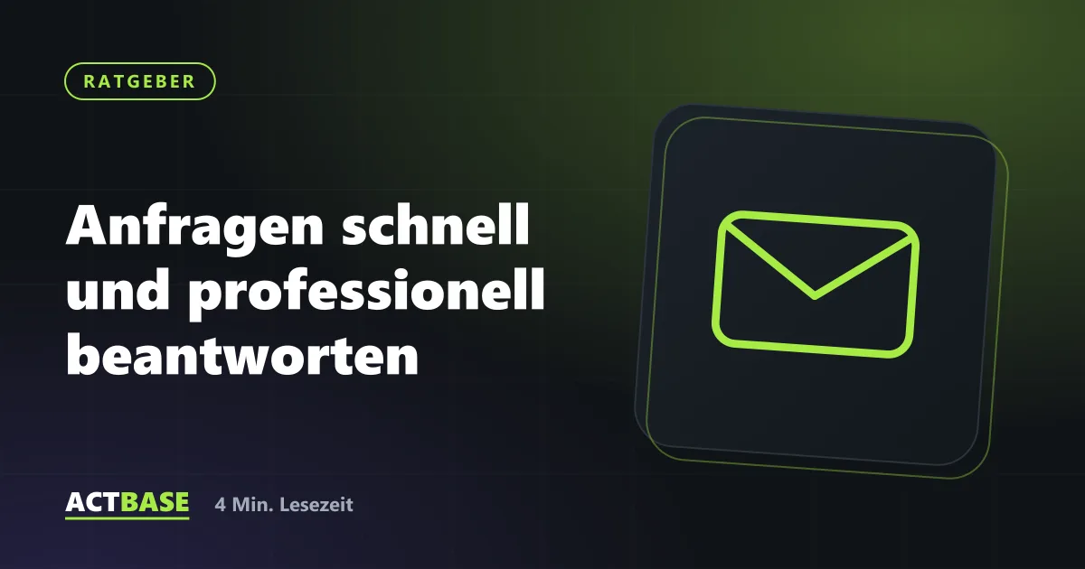 Titelbild zum Ratgeber: Anfragen schnell und professionell beantworten