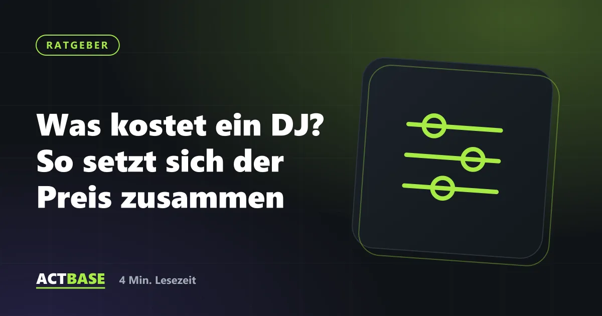 Titelbild zum Ratgeber: Was kostet ein DJ? So setzt sich der Preis zusammen