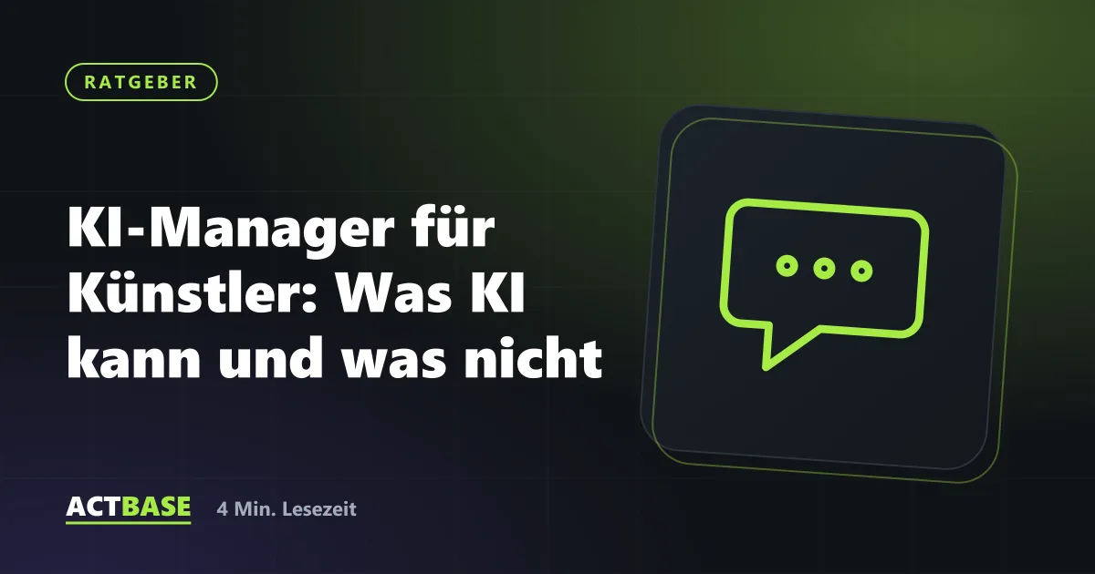 Titelbild zum Ratgeber: KI-Manager für Künstler: Was KI kann und was nicht