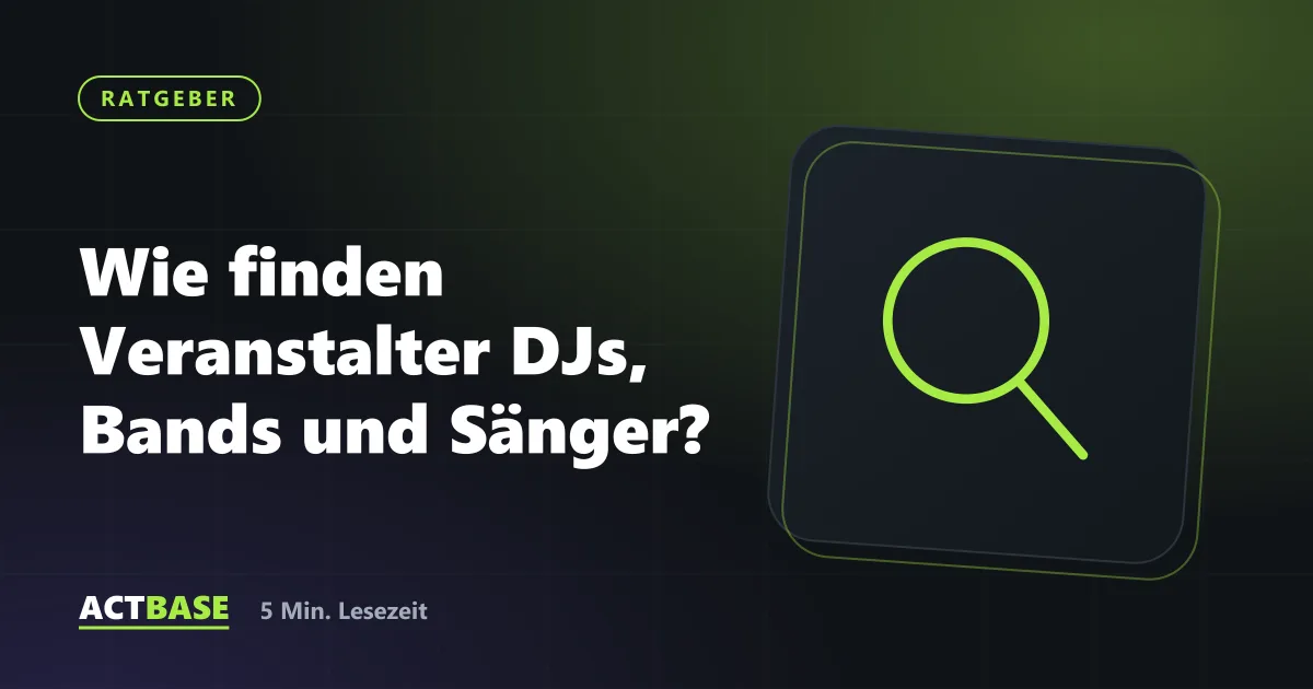 Titelbild zum Ratgeber: Wie finden Veranstalter DJs, Bands und Sänger?