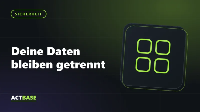 Kachelbild: Deine Daten bleiben getrennt