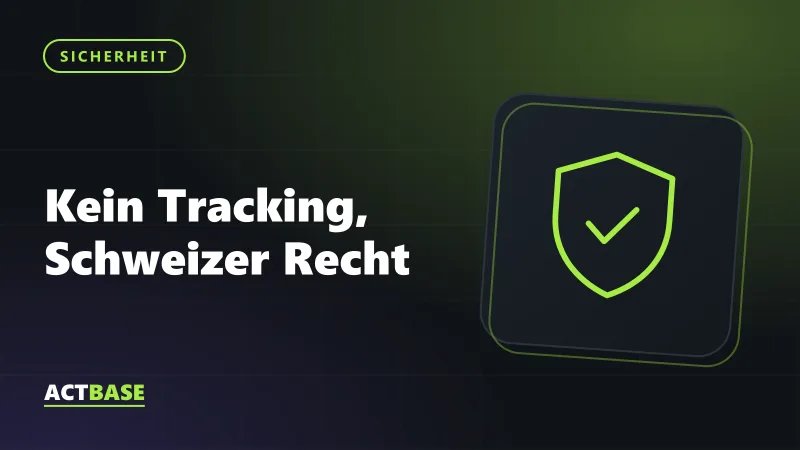 Kachelbild: Kein Tracking, Schweizer Recht
