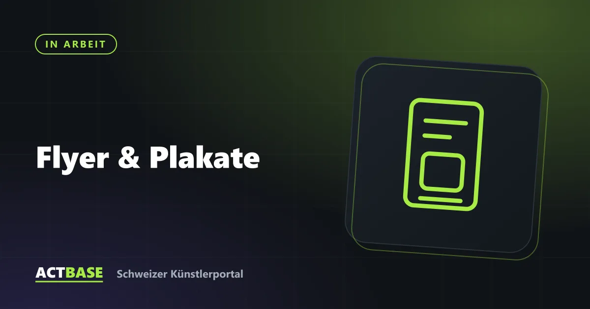 Titelbild: Flyer & Plakate