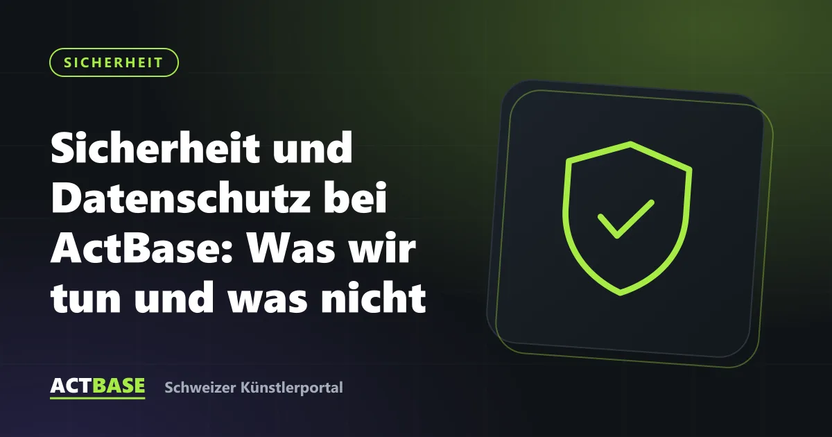 Titelbild: Sicherheit und Datenschutz bei ActBase: Was wir tun und was nicht